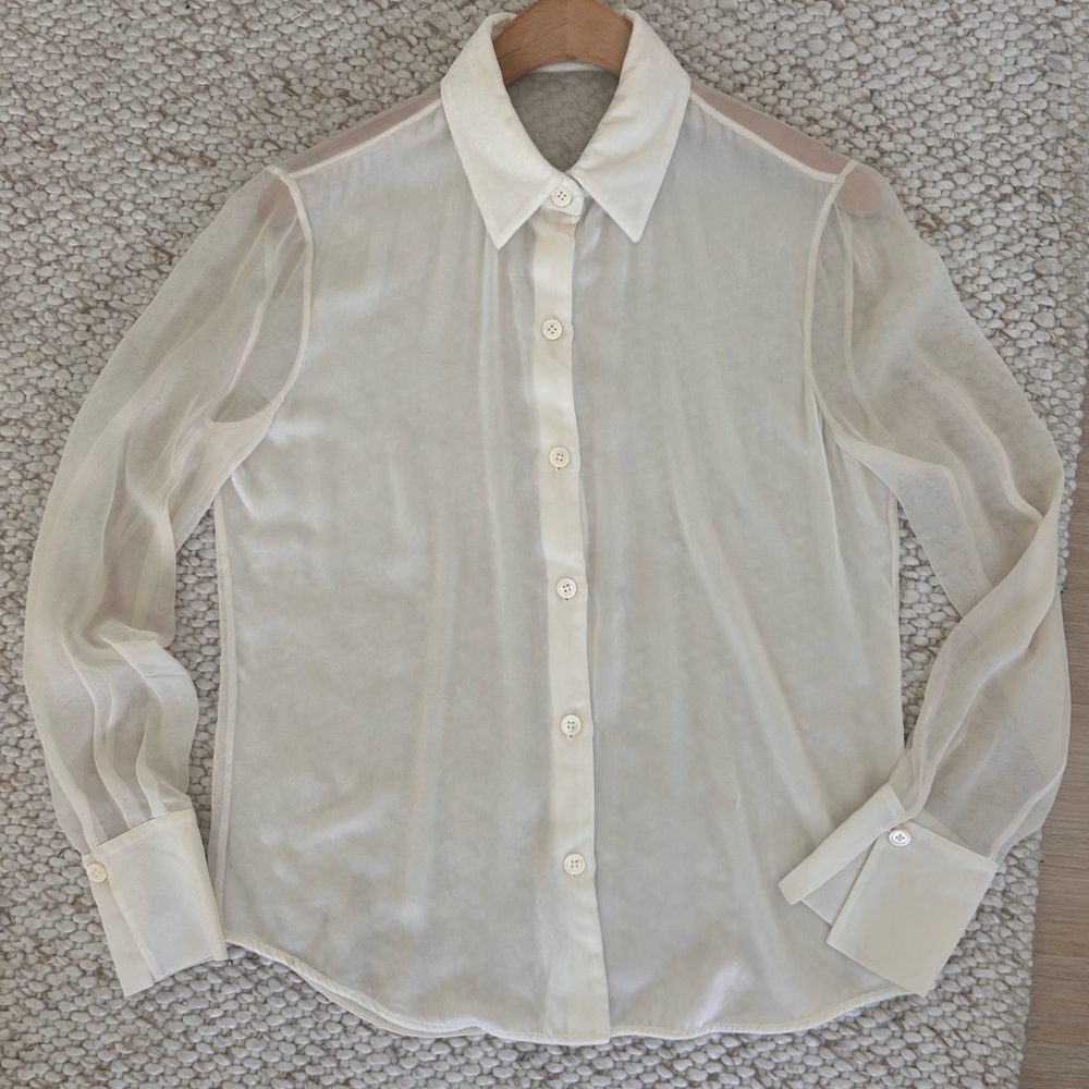 Equipment-Elegant Cream button down